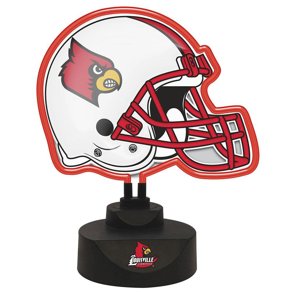 Neon Helmet Lamp - Louisville University