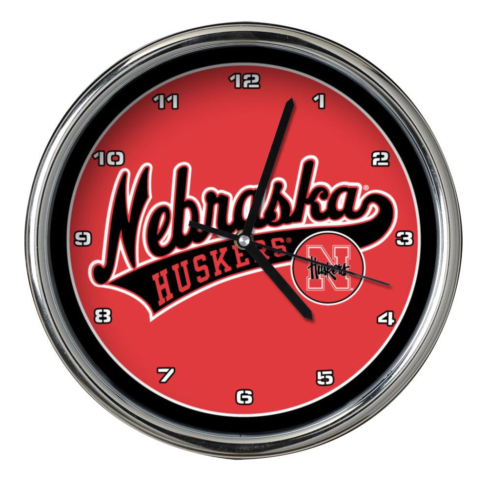 Chrome Clock | Nebraska University