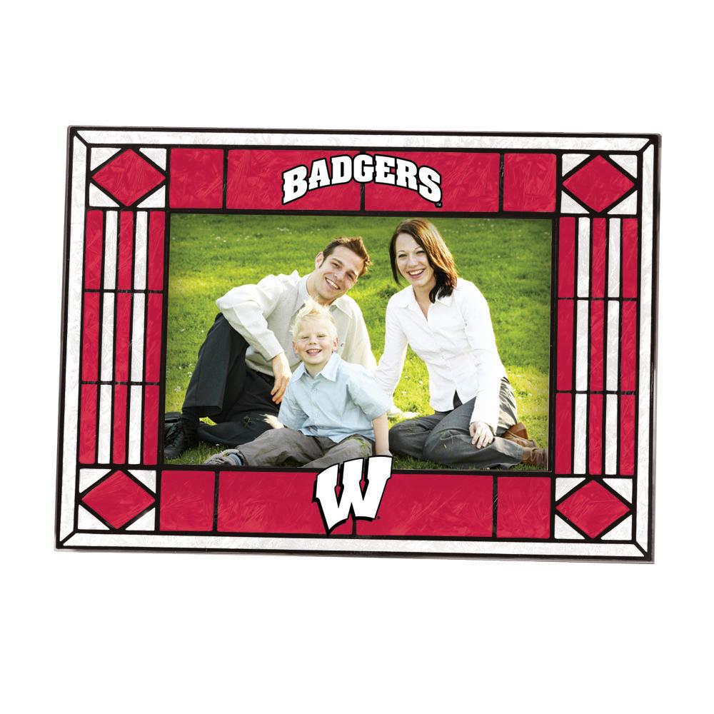 Art Glass Horizontal Frame | Wisconsin Badgers