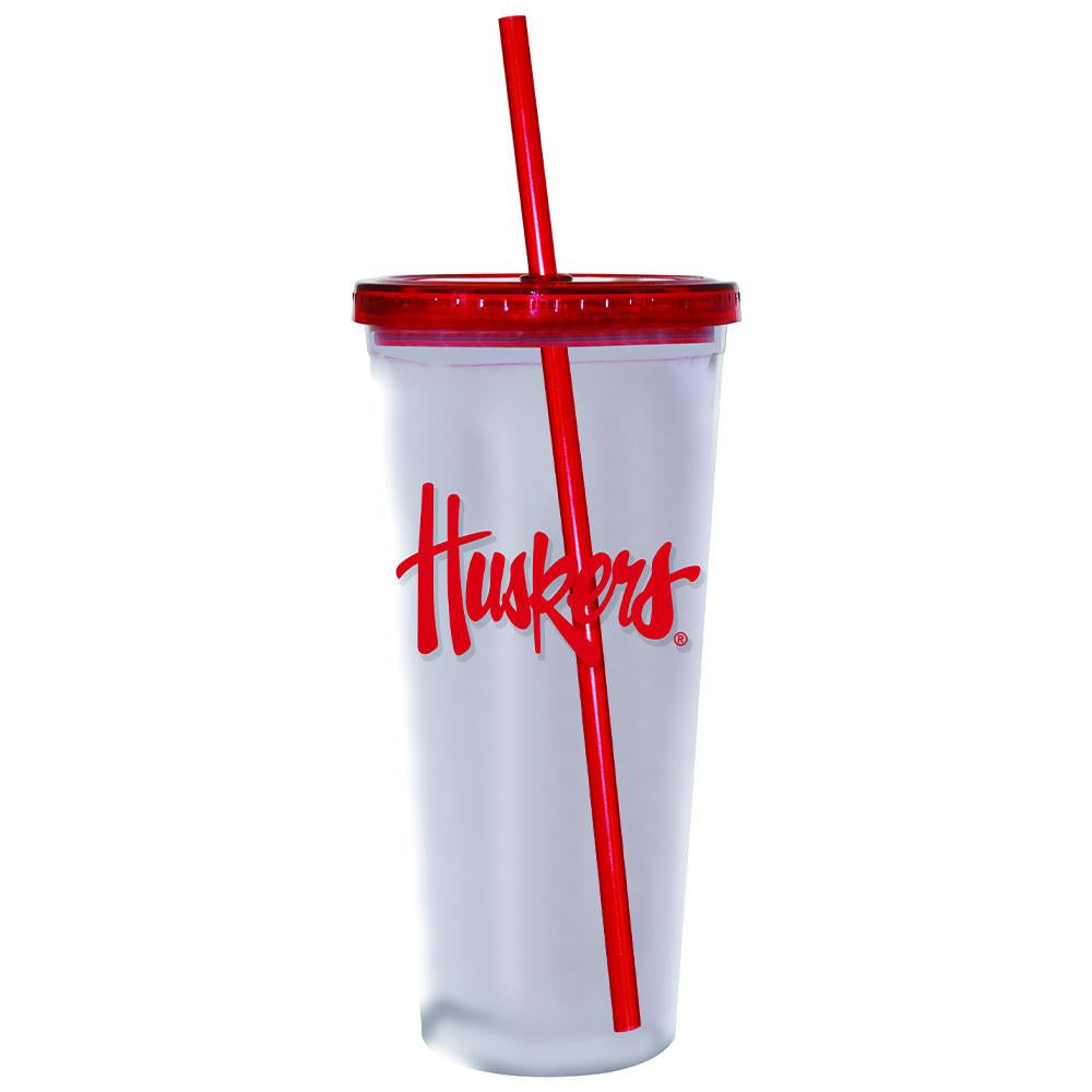 Tumbler with Straw | Nebraska University