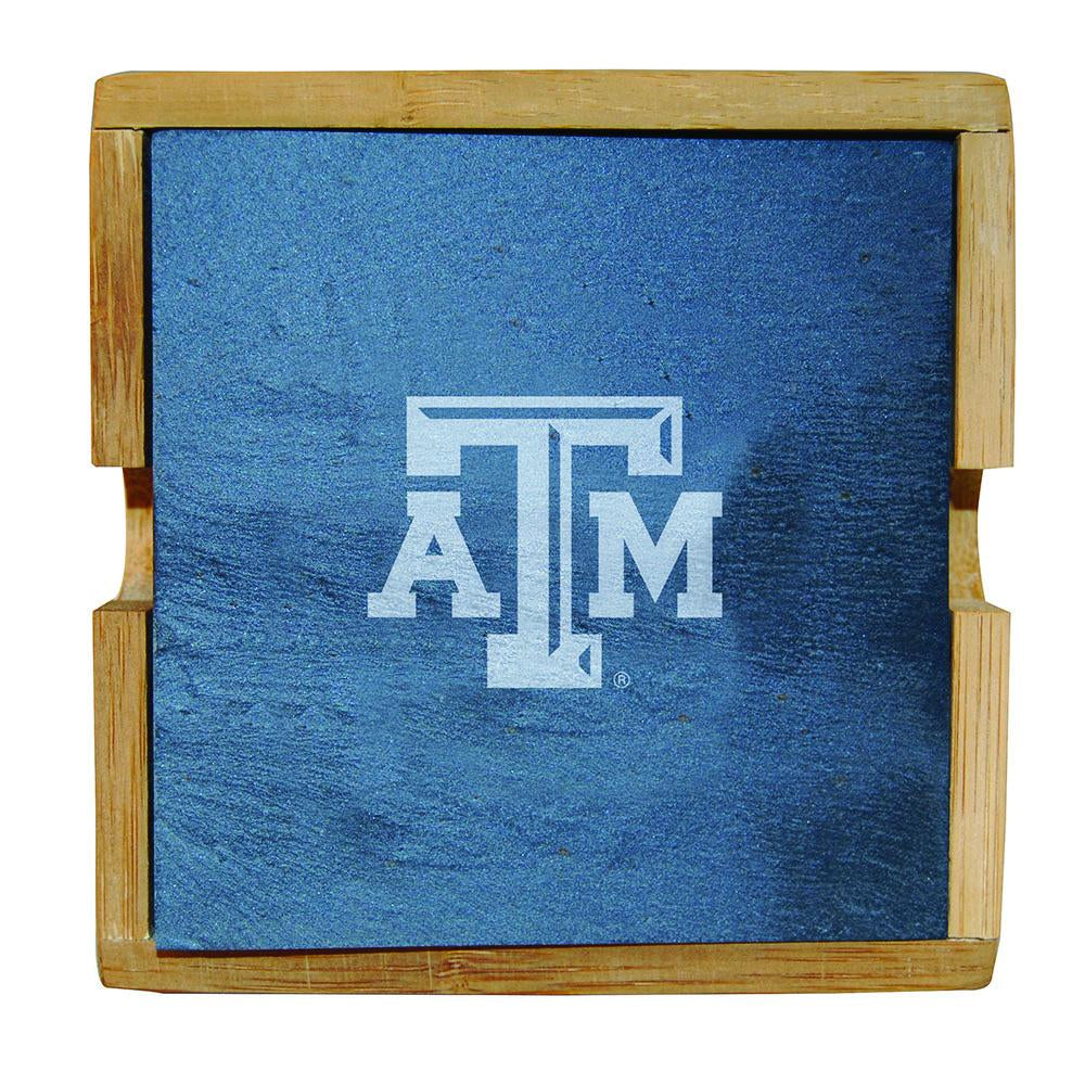 Slate Sq Coaster Set  TEXAS A & M