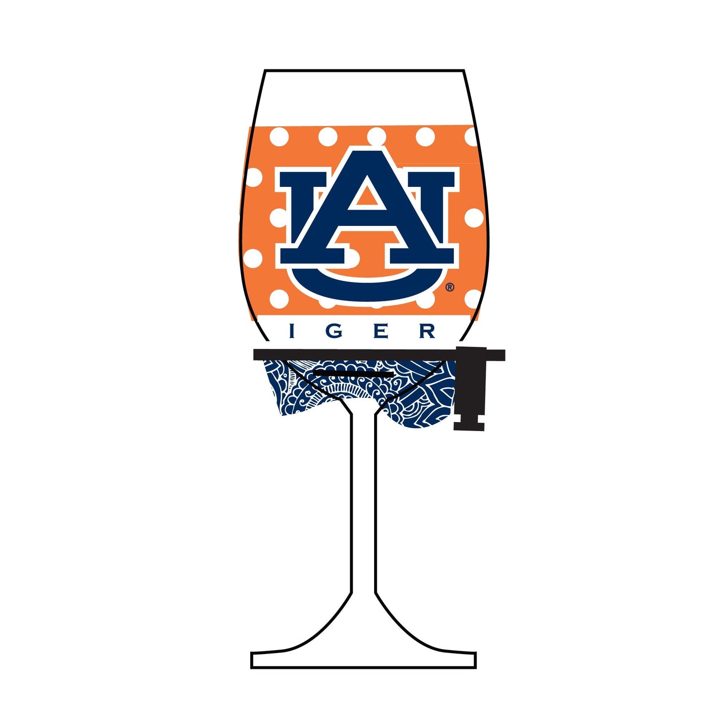 Wine Woozie Glass | Auburn University