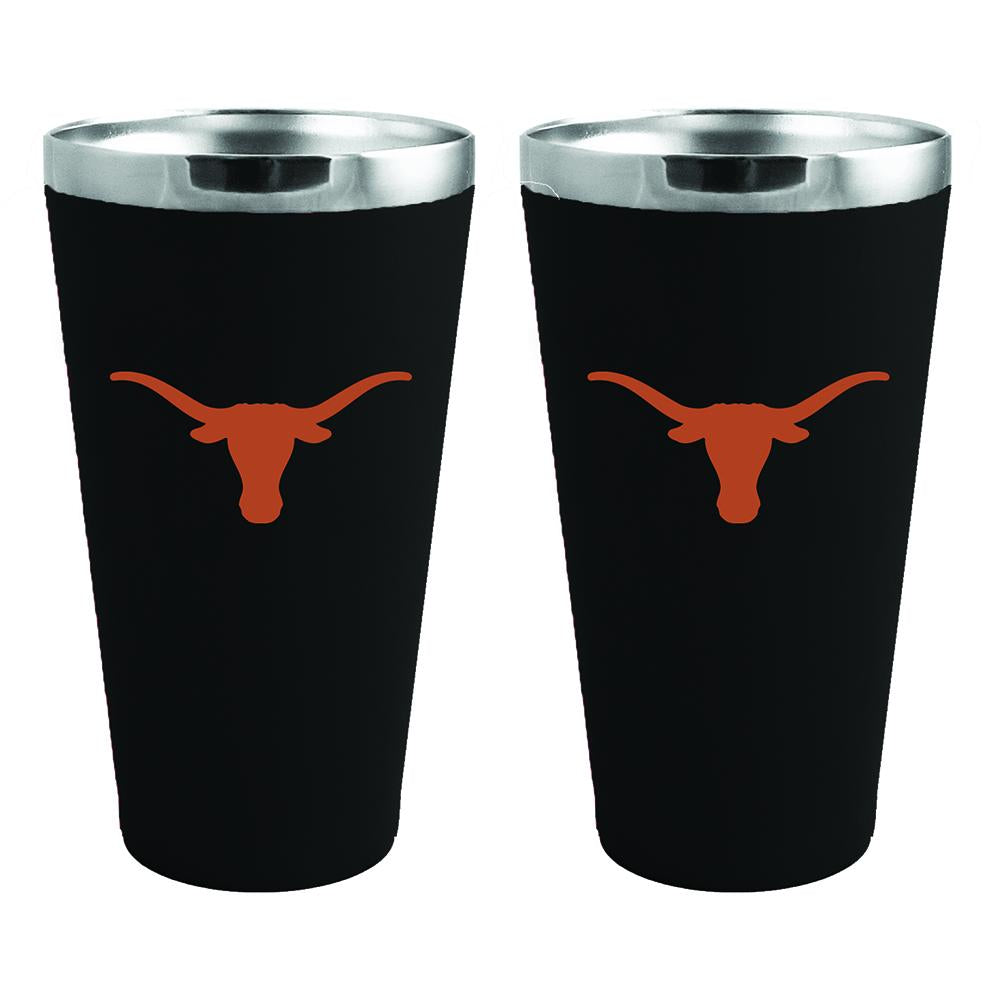 2 Pack Team Color Stainless Steel Pint Glass | Texas at Austin, University