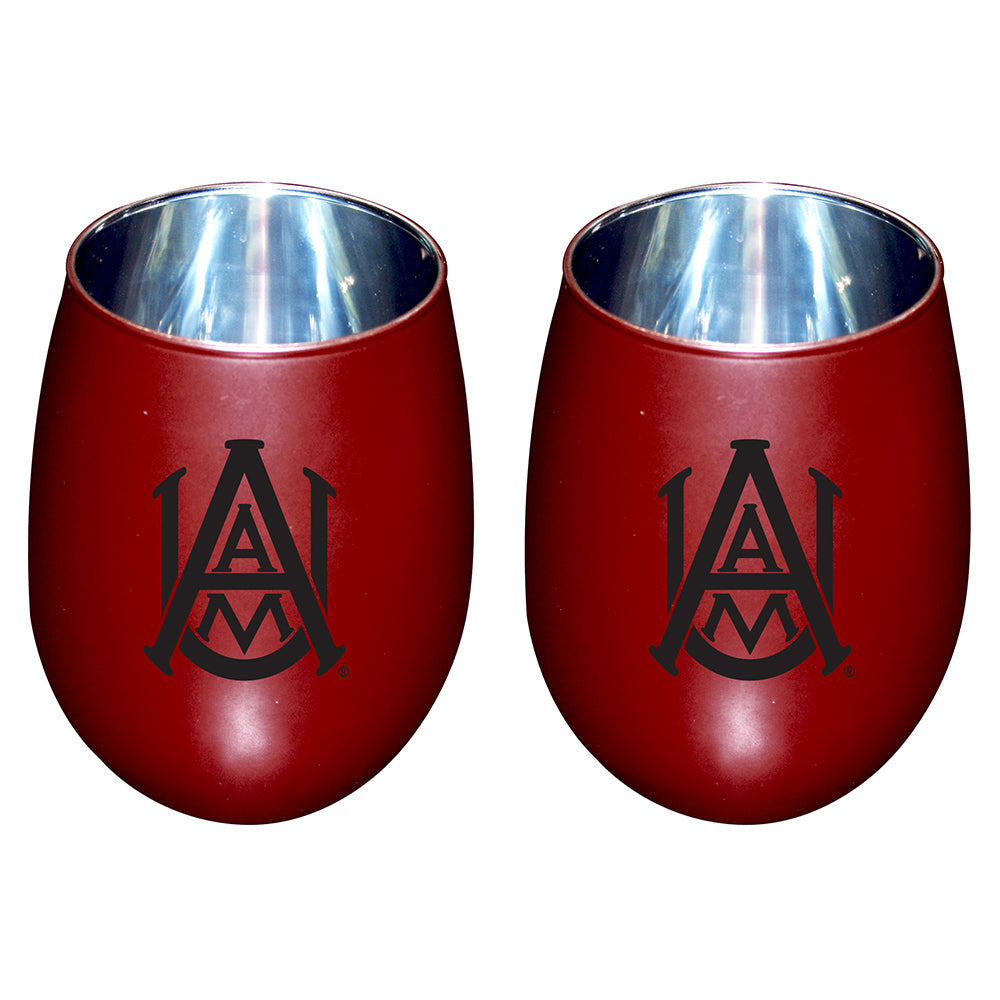 Matte Stainless Steel Single Wall Tumbler ALABAMA A&M