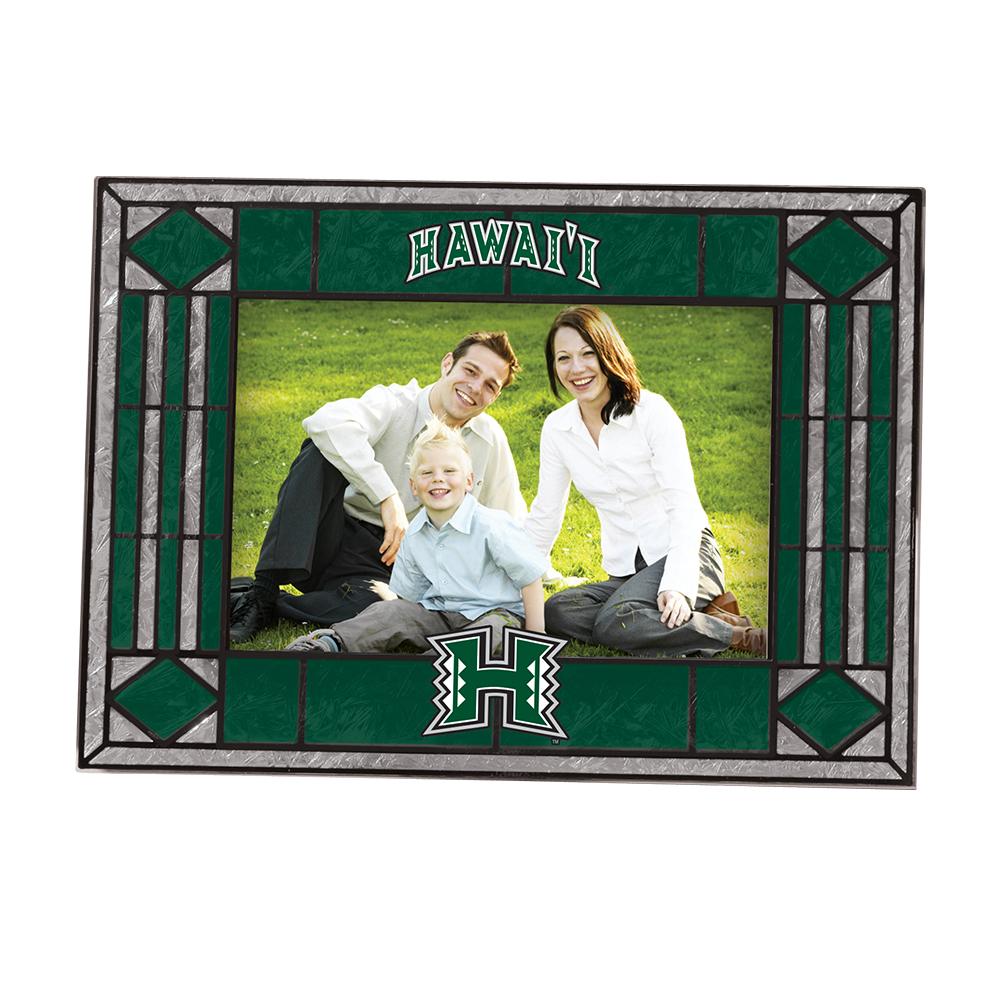 Art Glass Horizontal Frame - University of Hawaii