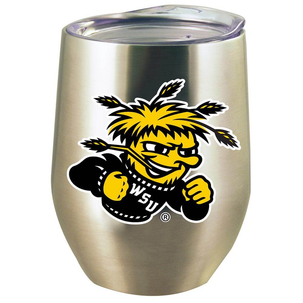 12oz Stainless Steel Stemless Tumbler w/Lid | Wichita State University