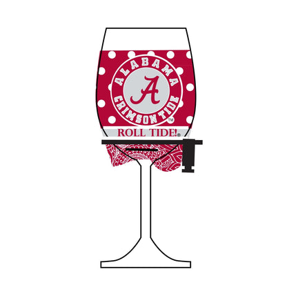 Wine Woozie Glass | Alabama Crimson Tide