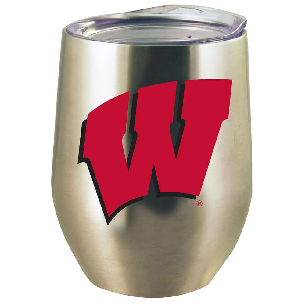 12oz Stainless Steel Stemless Tumbler w/Lid | University of Wisconsin