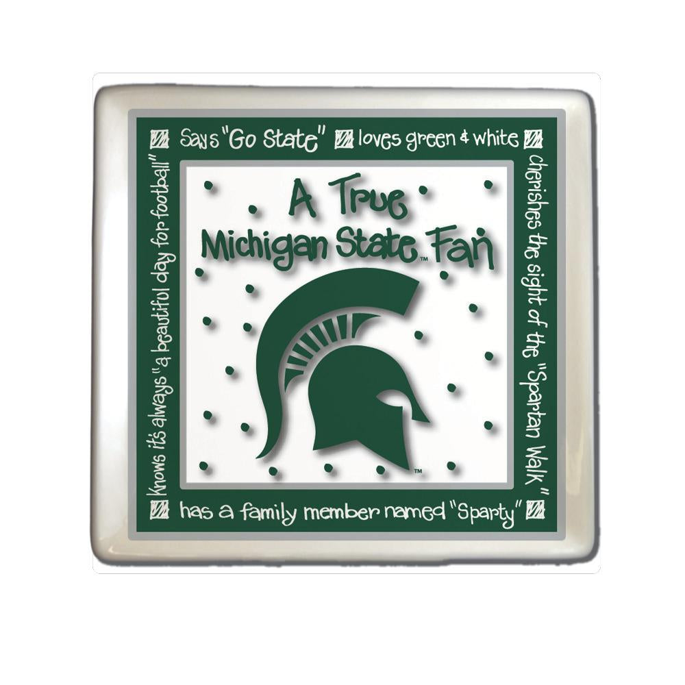 True Fan Square Plate - Michigan State University