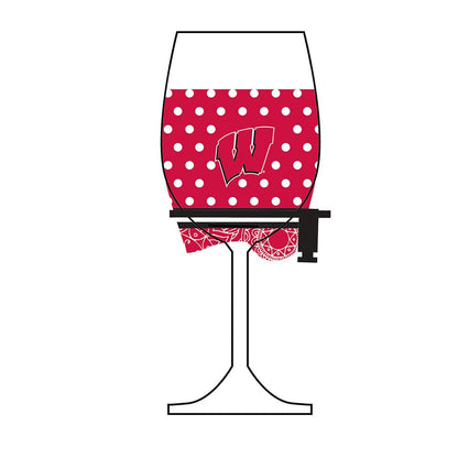 Wine Woozie Glass | Wisconsin Badgers