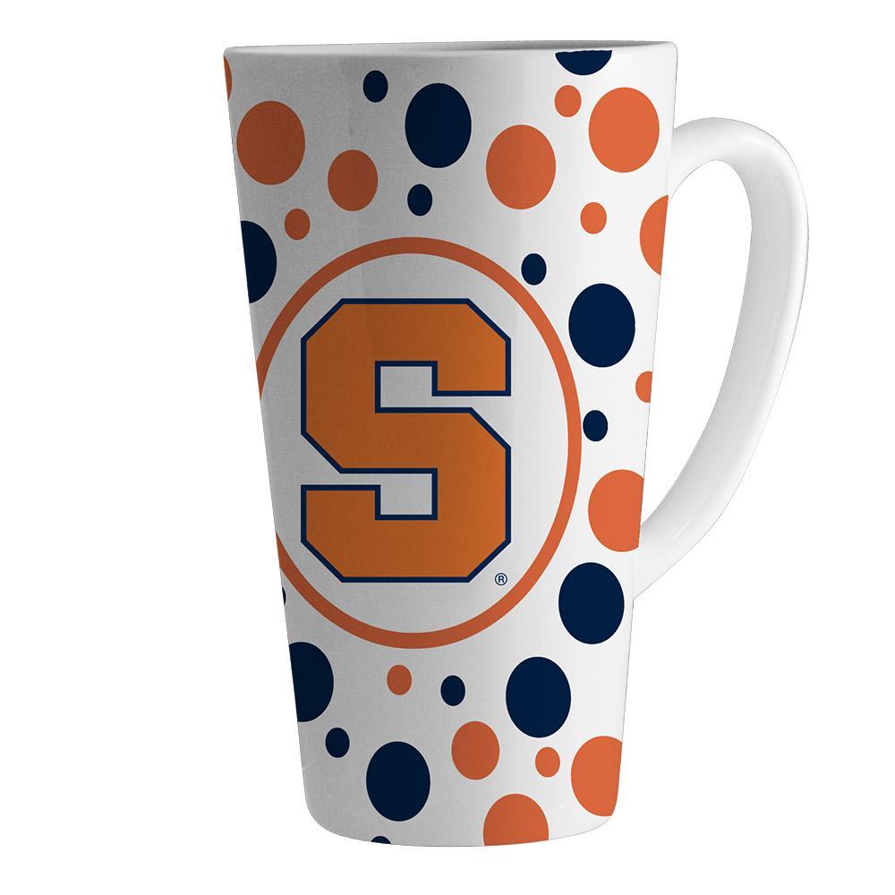 16oz White Polka Dot Latte | Syracuse University