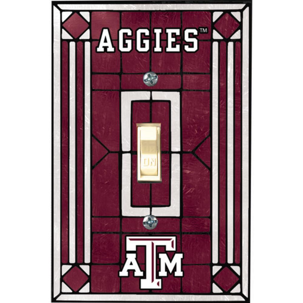 Art Glass Light Switch Cover | Texas A&M University