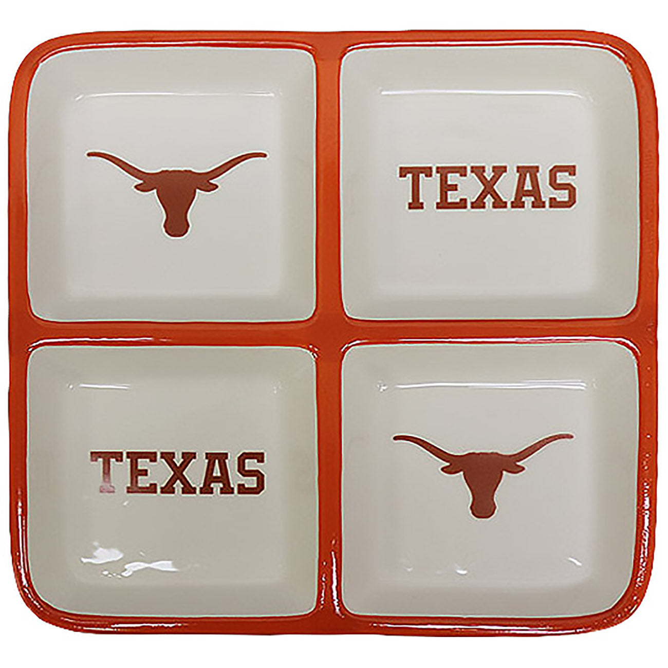 4 Section Square Tray | Texas at Austin