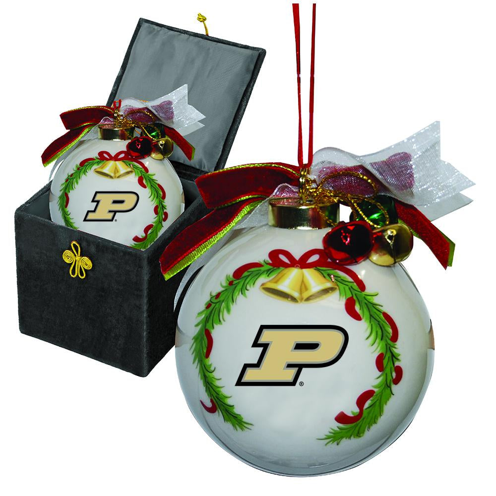 Ceramic Ball Ornament w/Box | Purdue