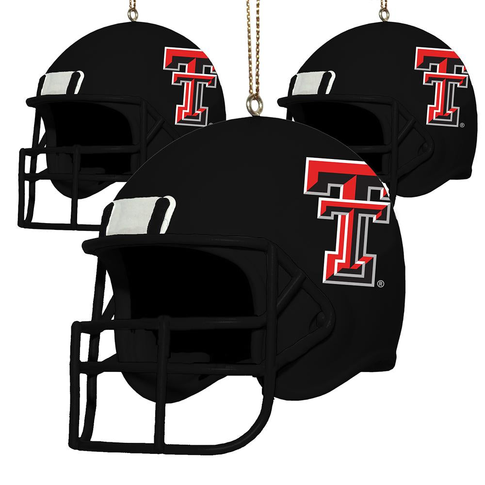 3 Pack Helmet Ornament - Texas Tech University