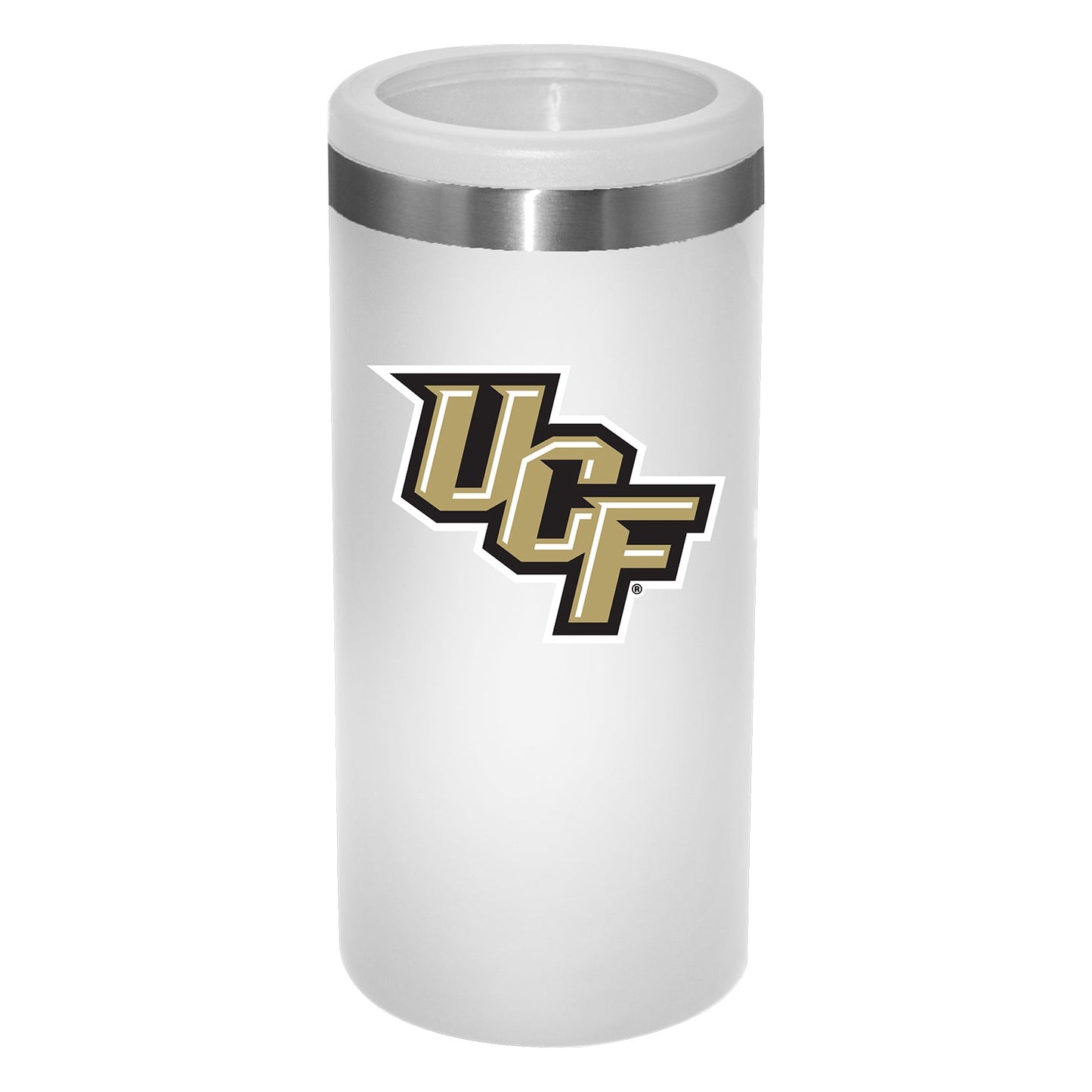 12oz White Slim Can Holder | Central Florida Golden Knights
