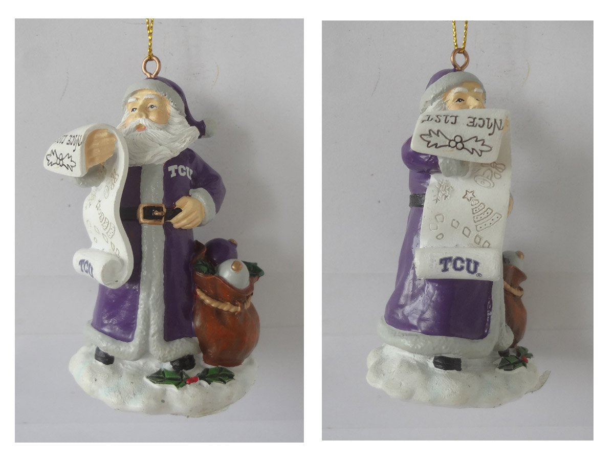 2015 Naughty Nice List Santa Ornament | TCU