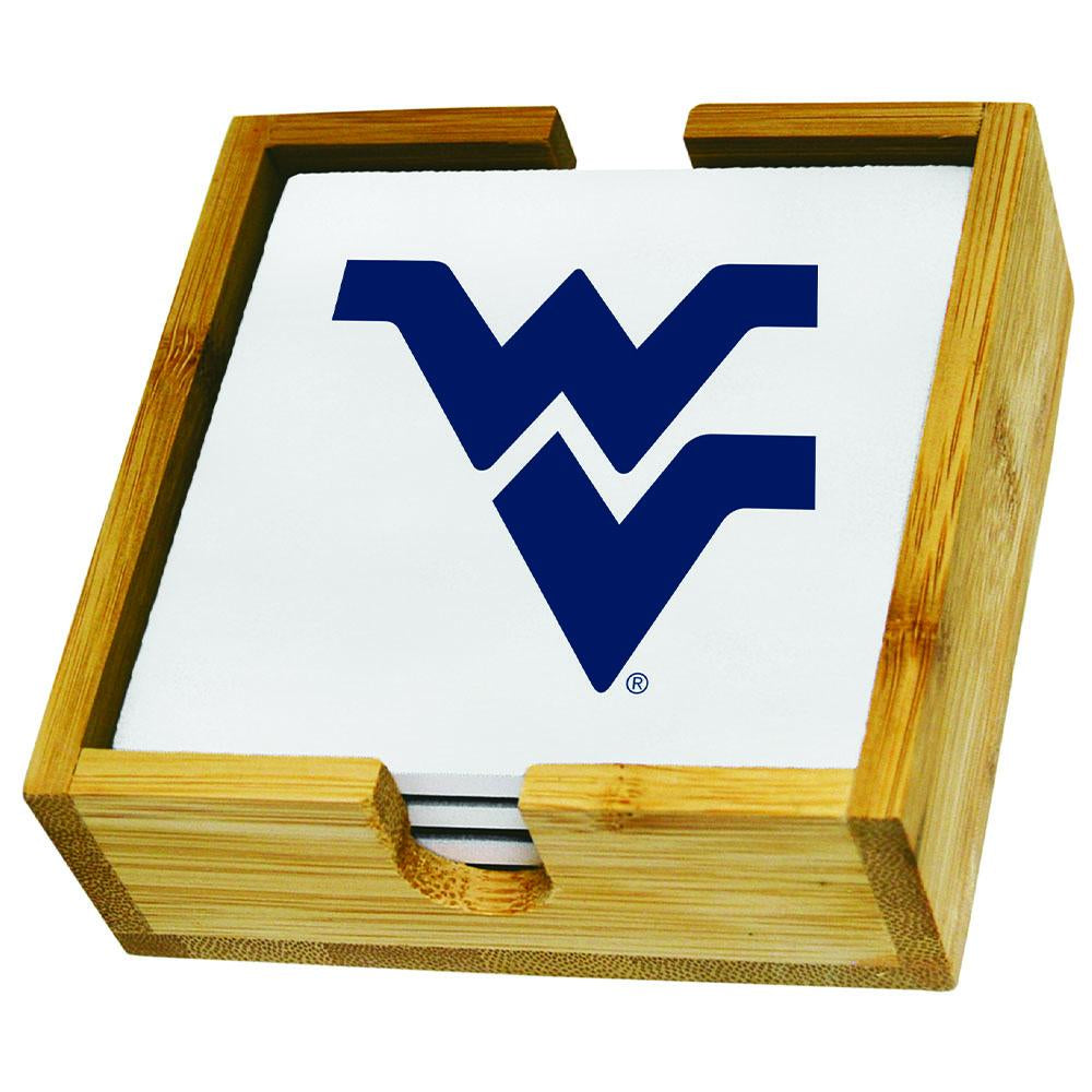 Team Logo Square Coaster Set WEST VA