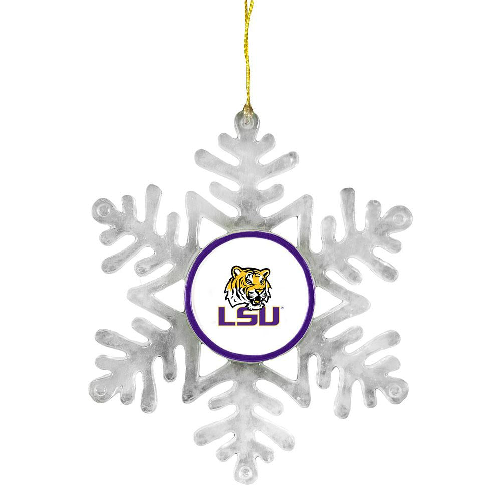 LED Snowflake Ornament - LSU Tigers