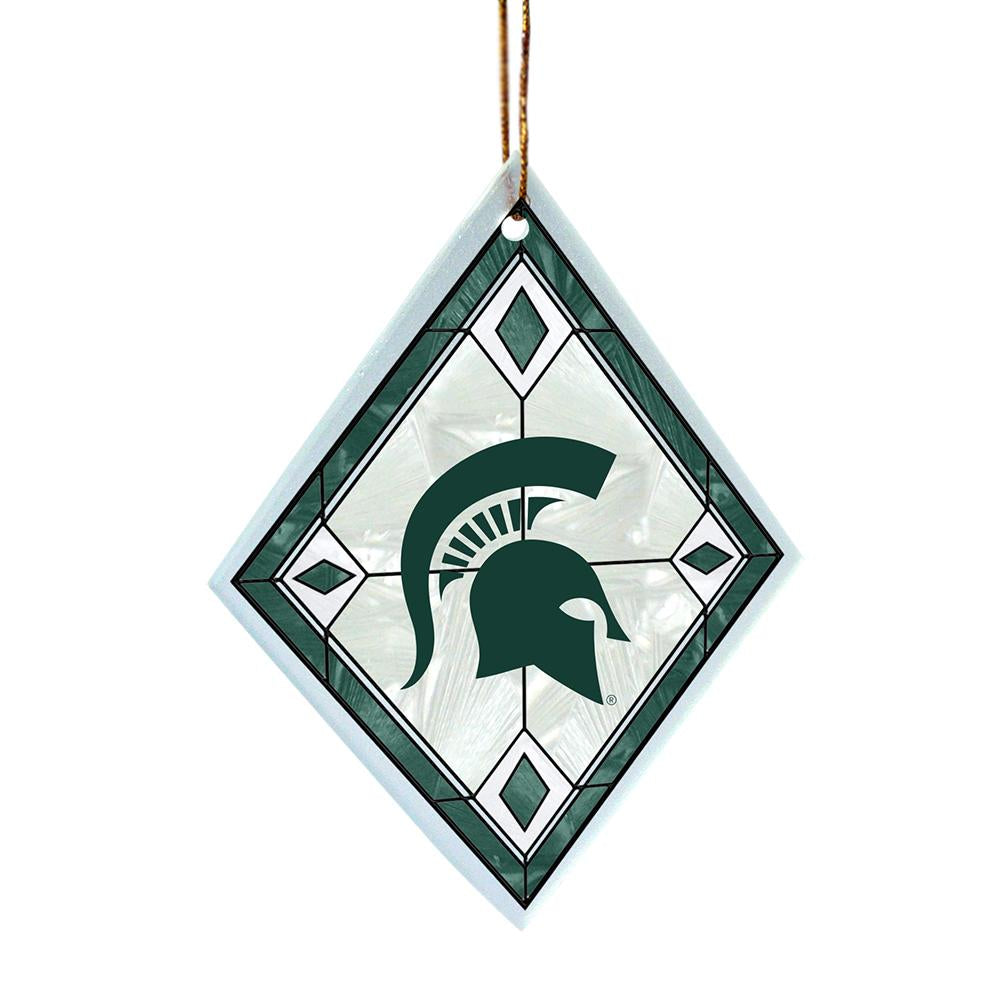 Art Glass Ornament - Michigan State University