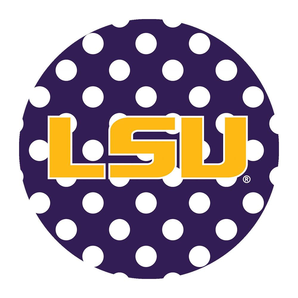 Single Polka Dot Coaster | LSU Tigers