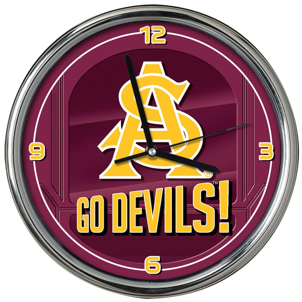 Go Team! Chrome Clock | Arizona St