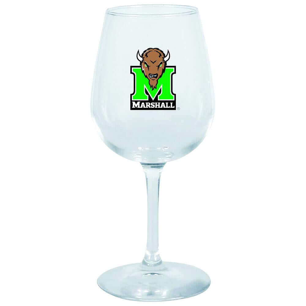 12.75oz Decal Wine Glass Marshall