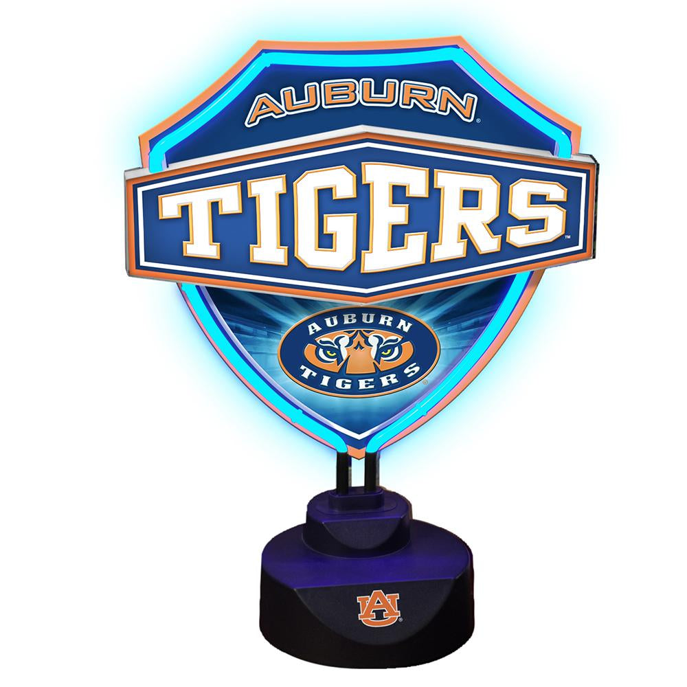 Neon Shield Table Lamp - Auburn University