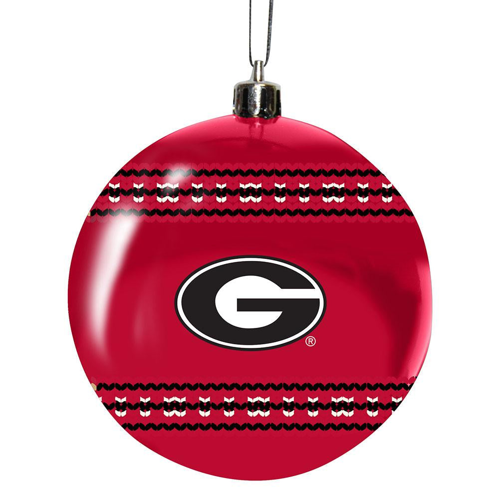 3IN SWEATER BALL Ornament UNIV OF GEORGIA