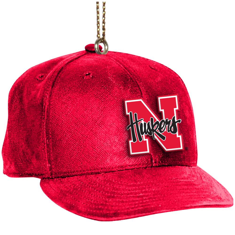 Baseball Cap Ornament - Nebraska University