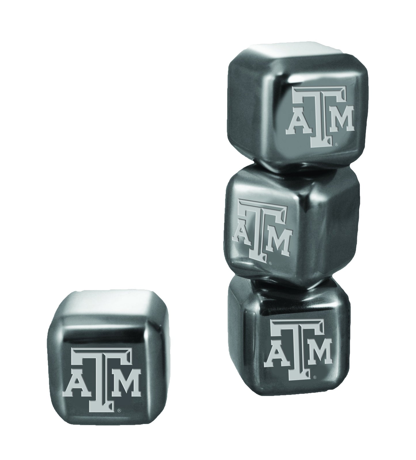 6 Stainless Steel Ice Cubes | TEXAS A & M