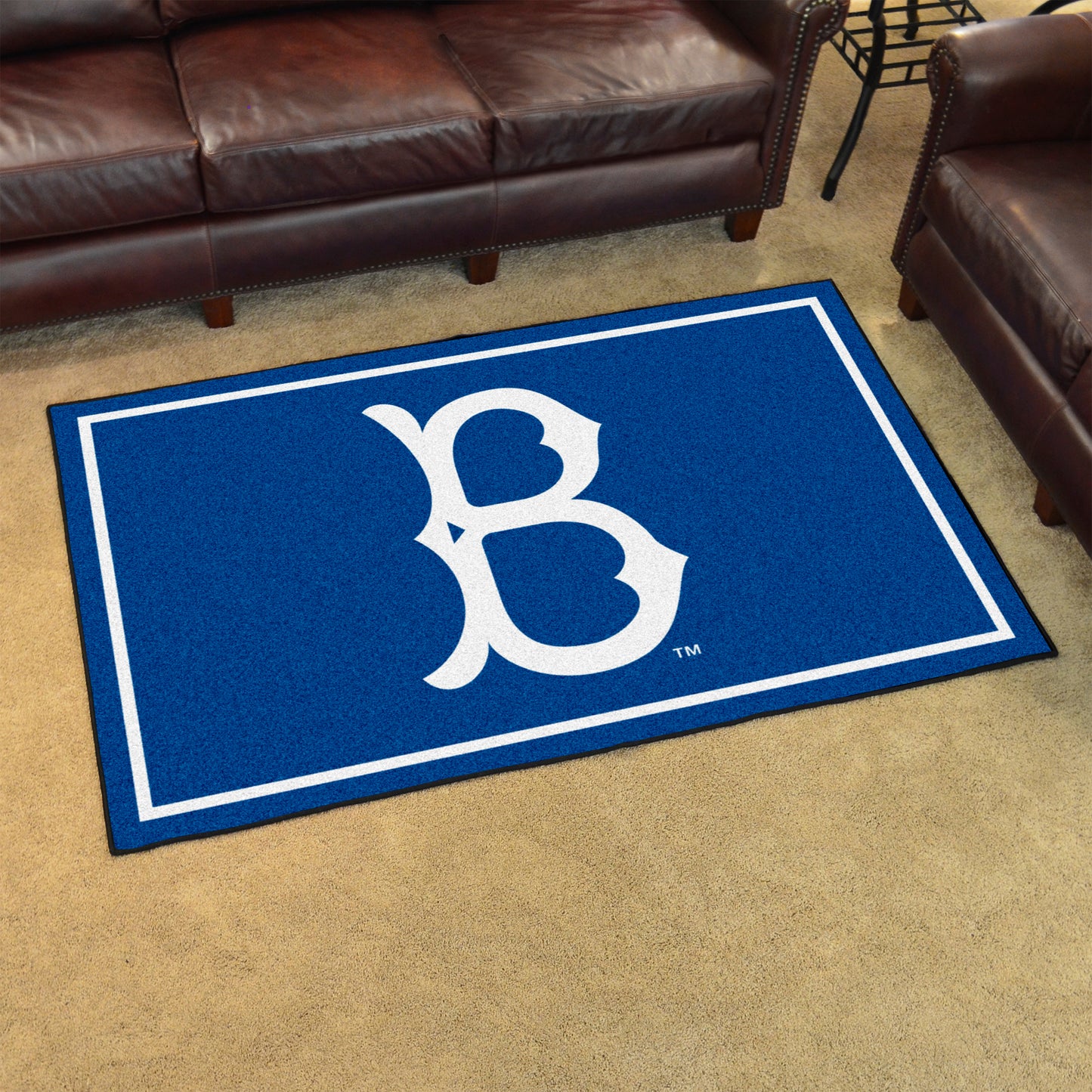 Brooklyn Dodgers 4ft. x 6ft. Plush Area Rug - Retro Collection, 1949 Brooklyn Dodgers