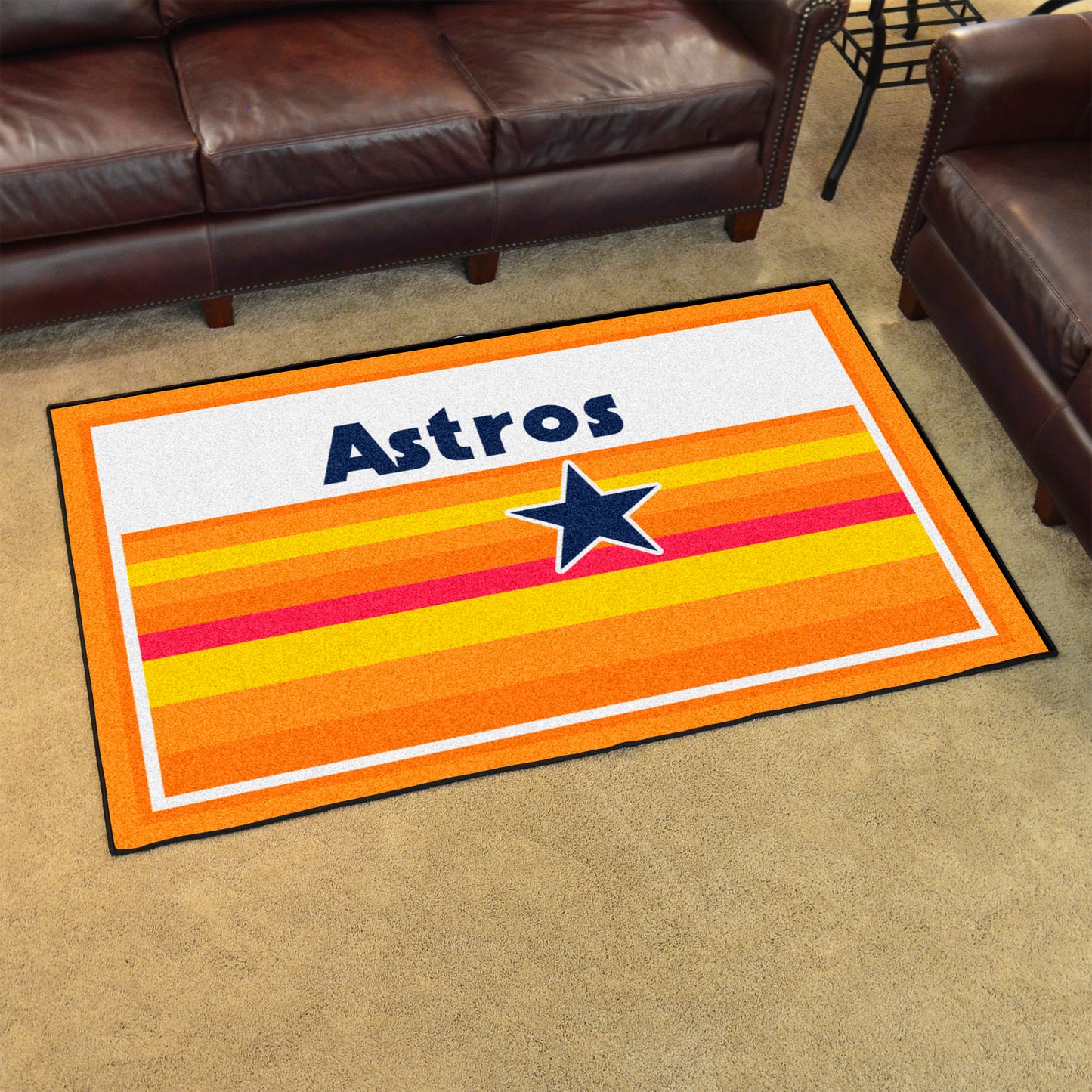 Houston Astros 4ft. x 6ft. Plush Area Rug - Retro Collection, 1984 Houston Astros