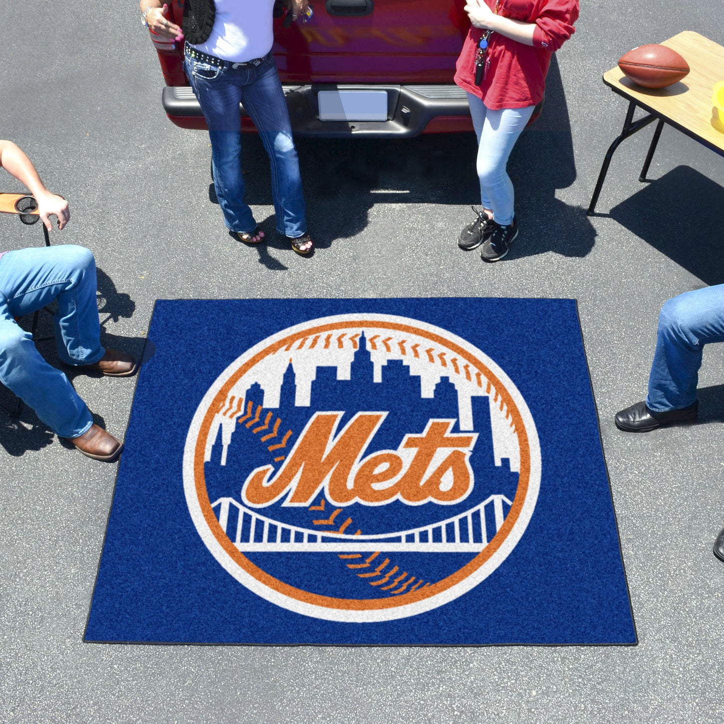 New York Mets Tailgater Rug - 5ft. x 6ft. - Circular Mets Primary Logo