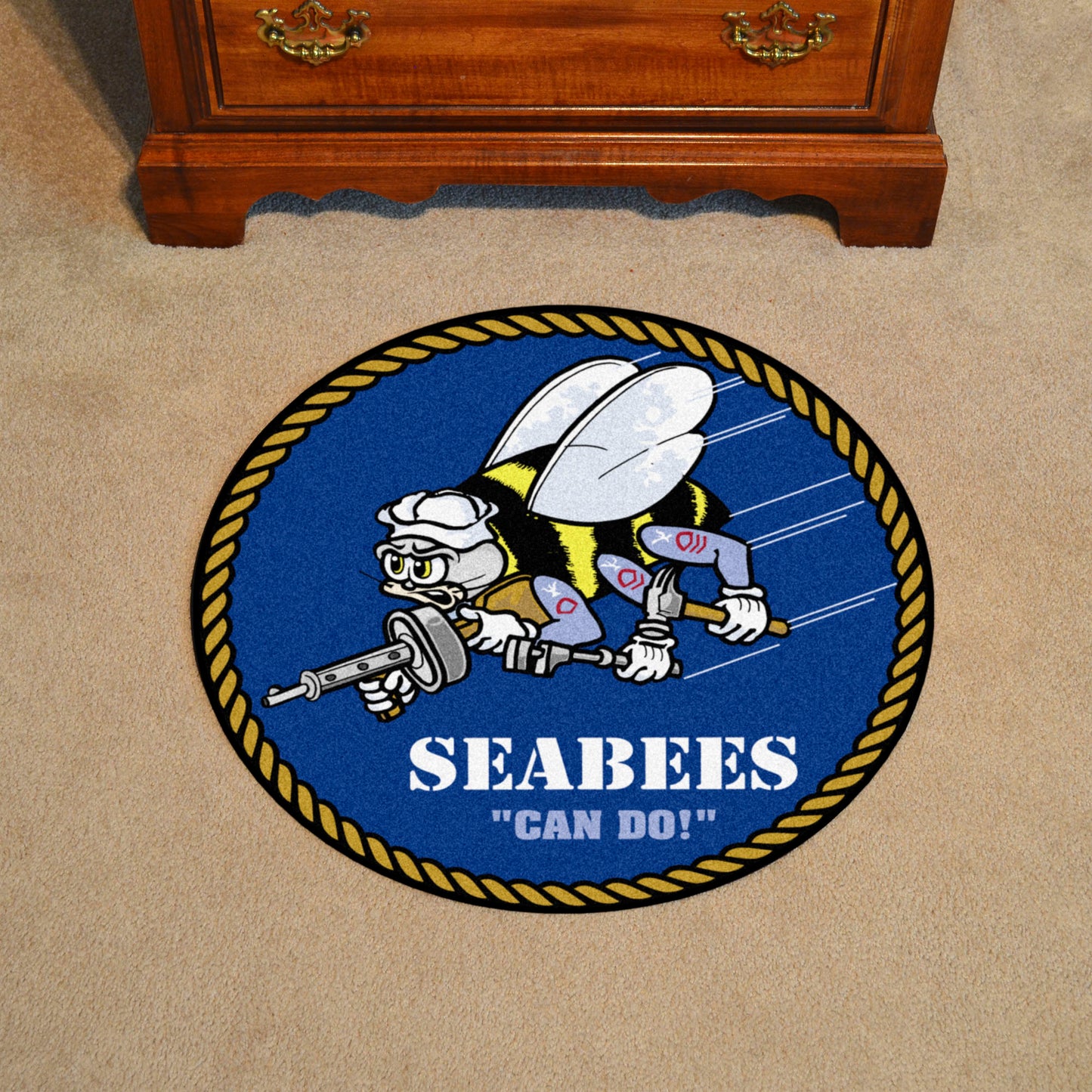 U.S. Navy Round Rug