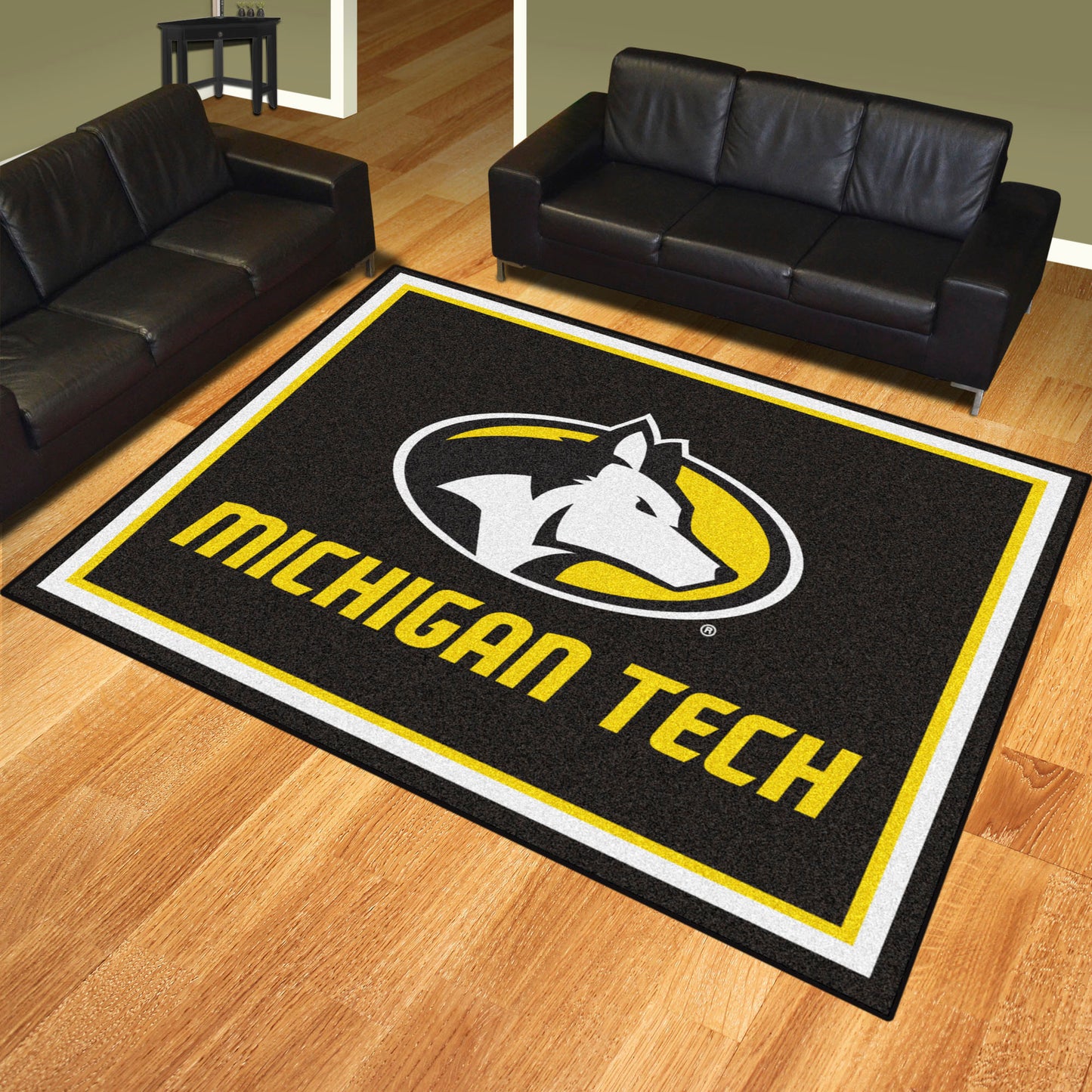 Michigan Tech Huskies 8ft. x 10 ft. Plush Area Rug