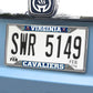 Virginia Cavaliers Chrome Metal License Plate Frame, 6.25in x 12.25in