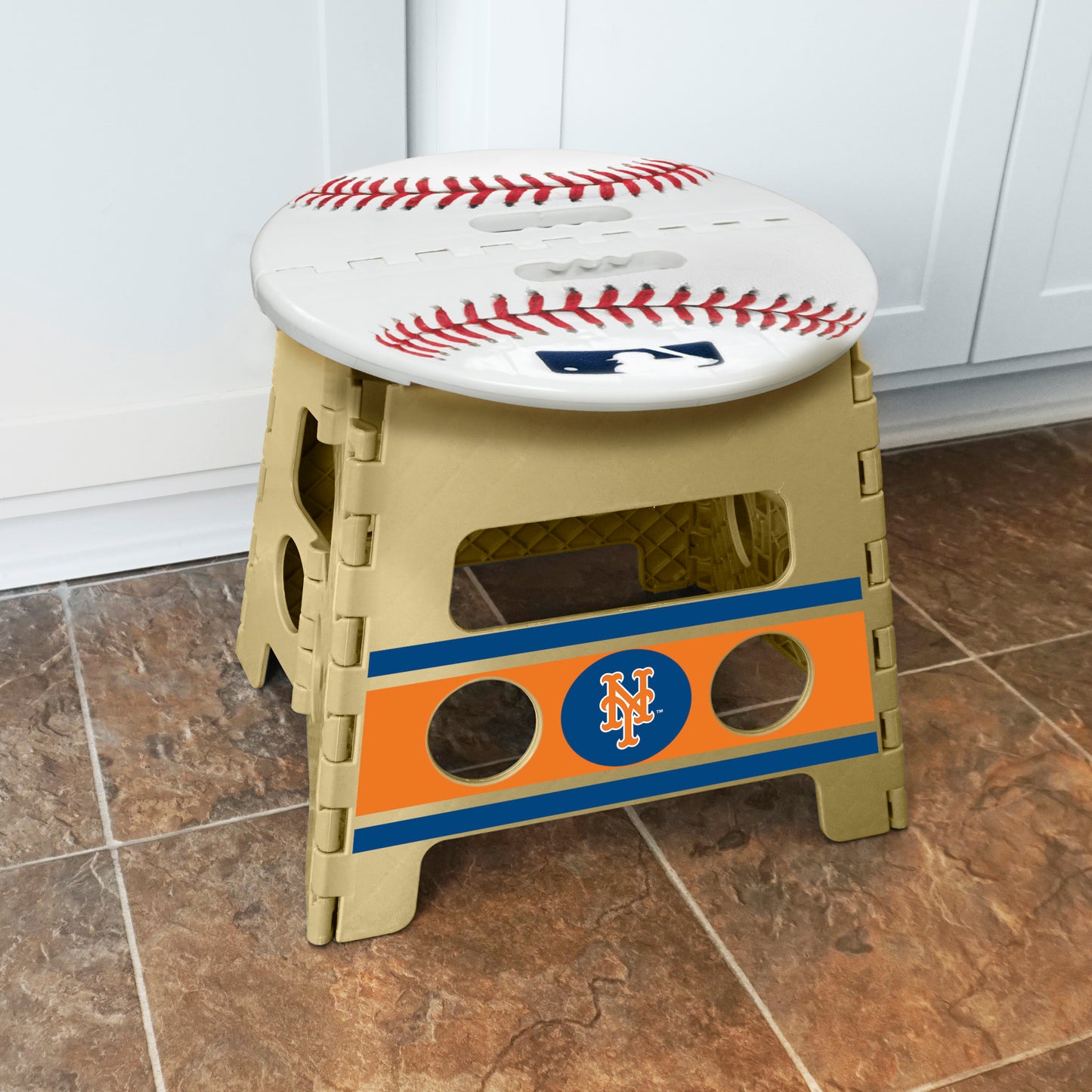 New York Mets Folding Step Stool - 13in. Rise